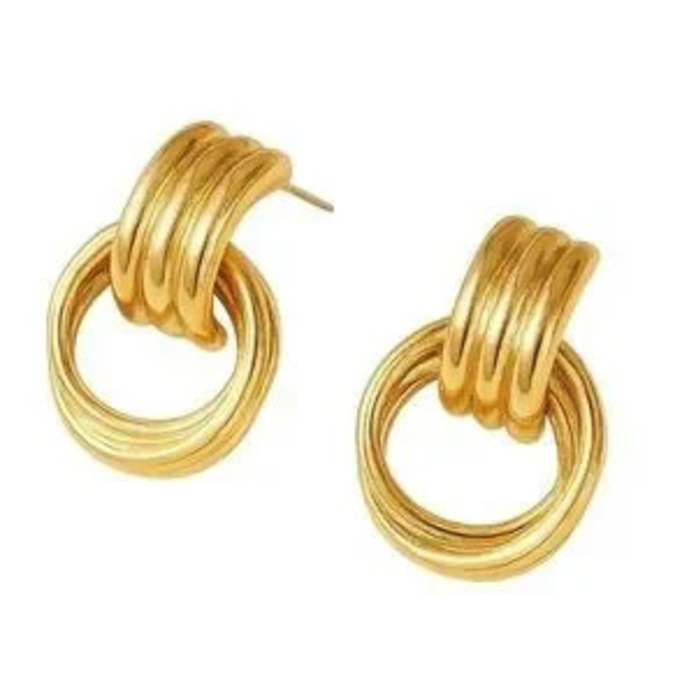 Gold Knot Earrings (4002)